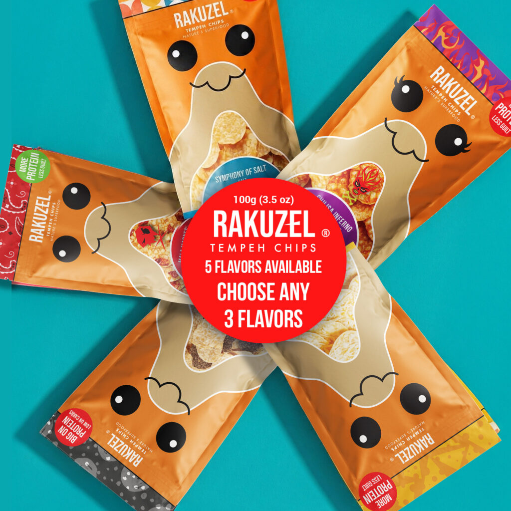 [3-Pack] Rakuzel FLAVOR SLAYER – Pick Any 3 Tempeh Chips