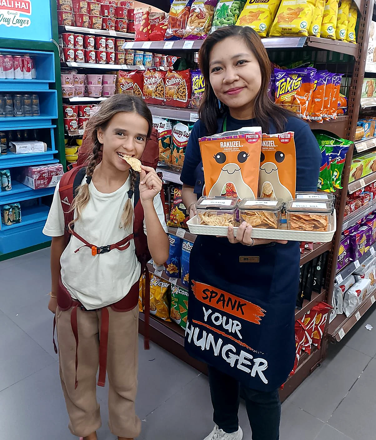 Young explorer tasting Rakuzel in Bali